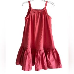 COS, like new Dress, Coral Pink, bottom ruffle, size US 2-4, Euro 98/104